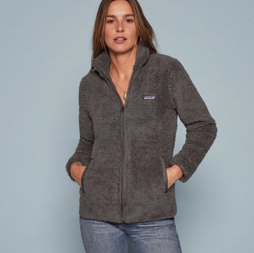 Patagonia Women’s Charcoal Gray Full-Zip Sherpa Jacket